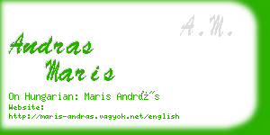 andras maris business card